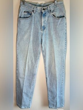 Vintage Lee Women’s Jeans Size 30X34 Light Wash Mom High Waisted Classic Denim